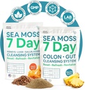Atlantic Naturals Sea Moss 7-Day Full Body Cleanse Detox 번들, Psyllium Husk Senna Powder & Organic Sea Moss Powder Kidney, Liver, Gallbladder, Pineapple flavor Drink Mix와 Colon Cleanse 분말