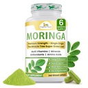 유기 Veda Moringa 잎 분말 캡슐, 1000mg, 360 조사 - 진정한 그린 네이티브 유기 Moringa Oleifera, 프리미엄 강도 영양 Dense 100 % 순수 휴가 - 에너지, 수면 및 면역 지원 - Vegan