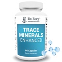 Dr. Berg Trace Minerals 강화 된 Complex - 아연 10 mg을 포함하여 70 + 미네랄을 완료 - 식이 보충 - 60 캡슐