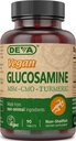 DEVA Vegan Glucosamine MSM & CMO, CMO의 심황 추출물, 비 동물성 성분을 가진 Boswellia 추출물, 90의 정제
