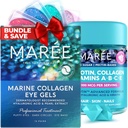 MAREE Beauty Bundle - 눈 젤 & Biotin Gummies의 밑에 - 바다 교원질 & Hyaluronic 산, Keratin & Pantothenic 산을 가진 B C E 비타민 복합물 - De-puff 눈 & 어두운 원형, 피부, 못 & 머리