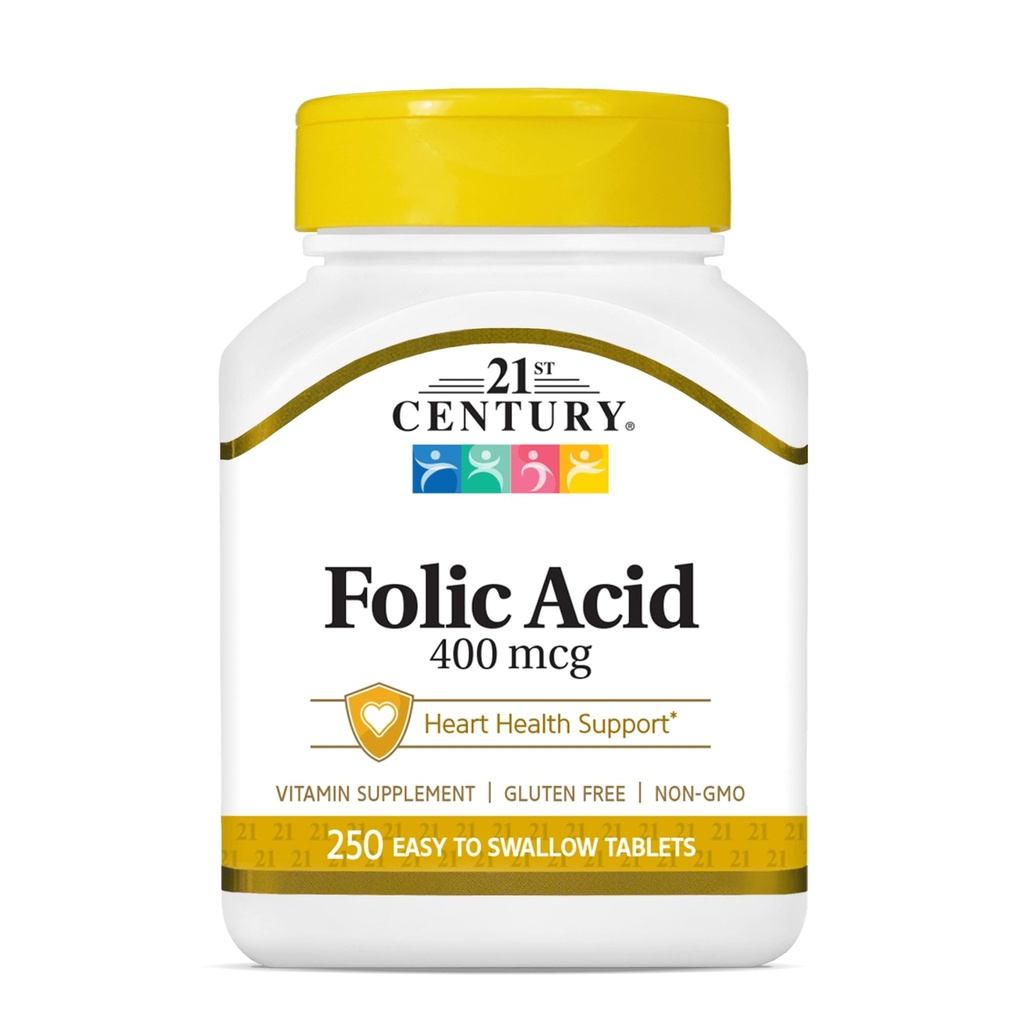 21세기 Folic 산 400 mcg 정제, 250 조사