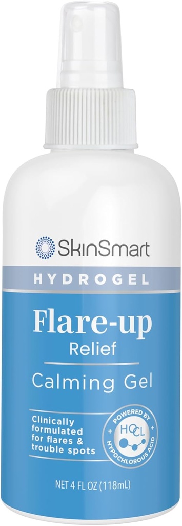 SkinSmart Flare-up Relief Calming Hydrogel은 건조한 Itchy Sensitive 피부와 Trouble 반점, 4개 oz를 보호합니다