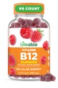 성인을 위한 Lifeable 비타민 B12 Gummies | 1000 mcg | 중대한 Tasting B12 비타민 | 비 GMO, Vegan B12 | 에너지와 대사 지원 | 90 Gummies