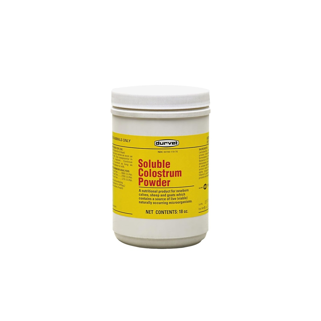Durvet 수용성 Colostrum 분말, 18 Ounce 콘테이너