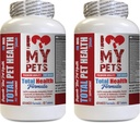 I LOVE MY PETS LLC Dog Immunity - 개 총 애완 동물 건강 - 프리미엄 포뮬러 - 최고의 복합체 - 개 비타민 A - 2 병 (120 치료)