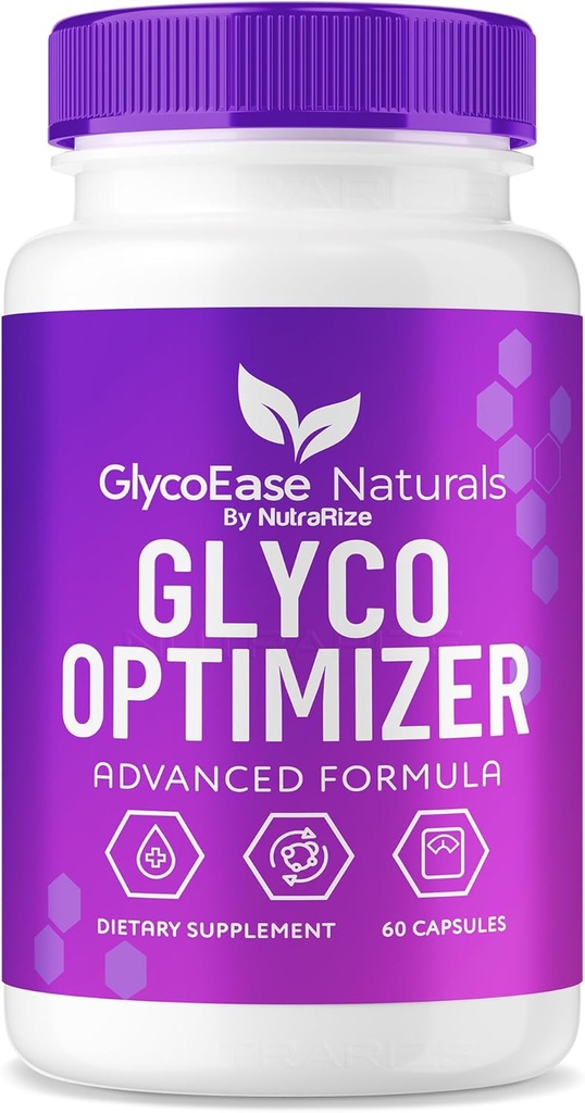 GlycoEase Glyco Optimizer - GlycoEase 알약, All-Natural Dietary Supplement, 고급 공식 글리 겐 지원, 글리소 자연적인, 글리소 에세 리뷰 (60 캡슐)