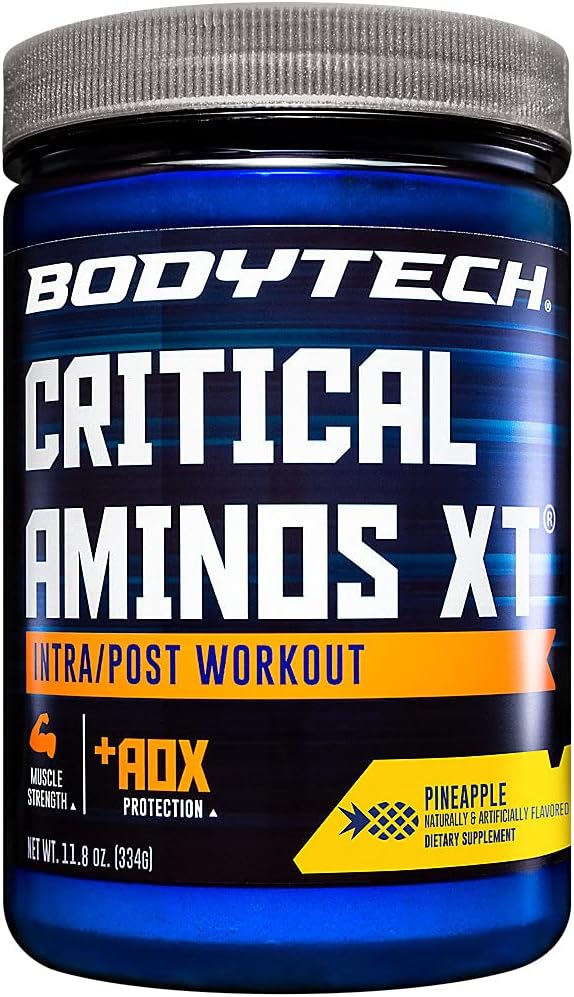 BODYTECH 긴 아미노산 XT Intra/Post 운동 파인애플 - 지원 근육 회복 (11.8 Ounce 분말)