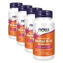 지금 보충 교재, 메틸 B-12 (Methylcobalamin) 10,000 mcg, 신경계 건강*, 60 Lozenges (4의 포장)