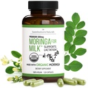 Lactation Supplement - Breastfeeding 지원을 위한 유기 Moringa 캡슐 Breastmilk 공급 (120 ct) 우유 생산 부스터 & Postnatal 비타민 A E K 500mg를 위한 순수한 Malunggay 잎 분말을 증가시키기 위하여
