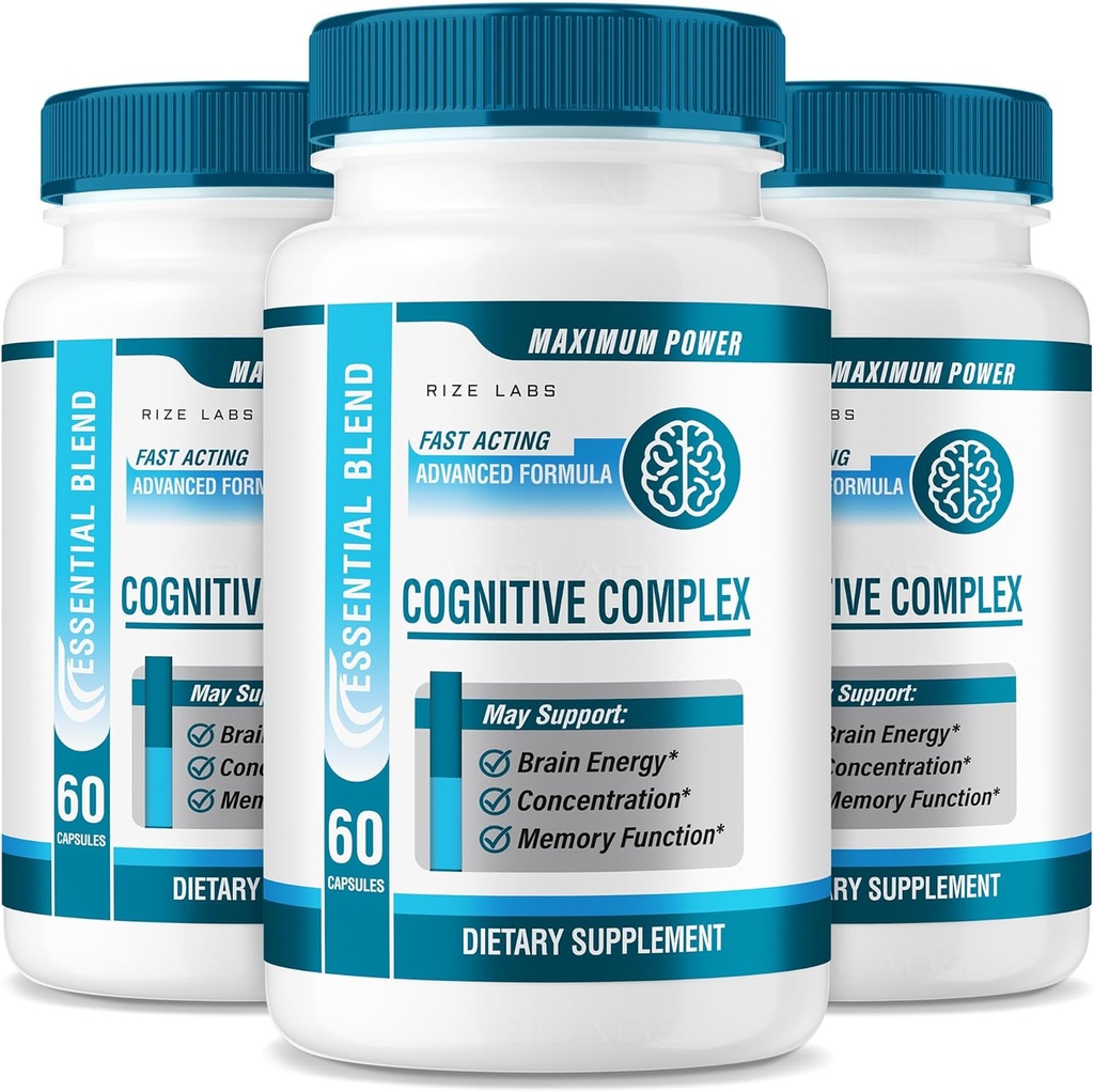 실험실을 rize - Cognitive Complex Capsules – Alertness, Memory Support 및 Everyday Wellness를 위한 균형 잡힌 혼합을 가진 일일 포커스 & 클라리티 공식 | 성인을 위한 간편한 케이크 알약 (180 캡슐)