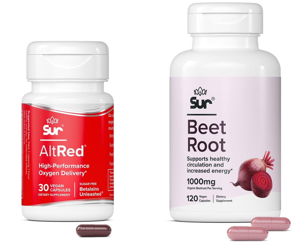 근육 회복 및 스포츠 영양 및 Sur Organic Beet Root Capsules Bundle에 대한 Sur Beet Root 캡슐