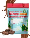SunLife Organics Grass Fed Whey Protein Powder Chocolate | 100 % 유기농 단백질 파우더, Cacao, Coconut Creamer 및 Stevia (16 Oz) 15 인분