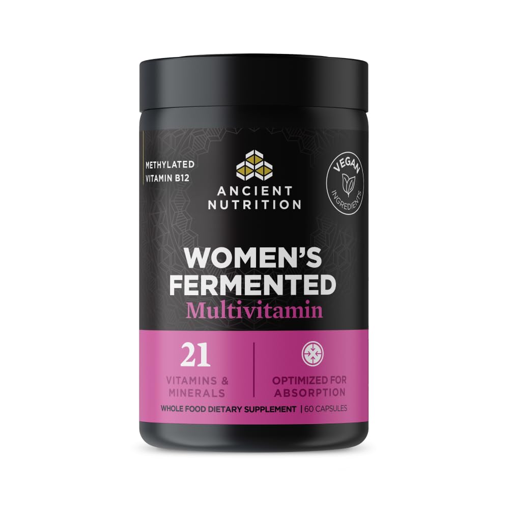 여성을 위한 고대 영양 Multivitamin, 비타민 C, D, K, 아연 & 마그네슘, 면역 지원, Vegan, 60 Ct를 가진 여성 Fermented Multivitamin
