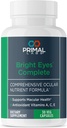 Primal Health Bright Eyes Complete - Ocular & Macular Health - Clear Vision - Lutein & Zeaxanthin Formula - 건강한 Eyesight - 블루 라이트에서 눈 스트레이브 - 다이어트 보충 - 30 캡슐