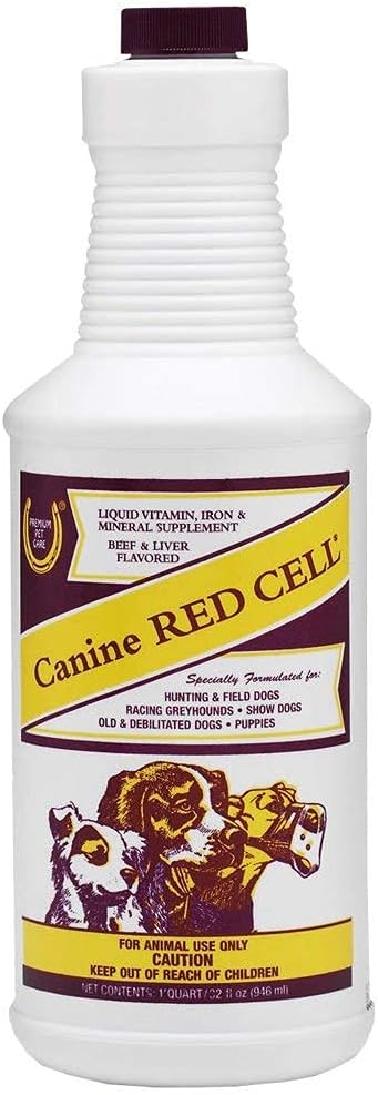 Canine 개 빨간 세포 영양 보충교재 비타민 32 fl oz