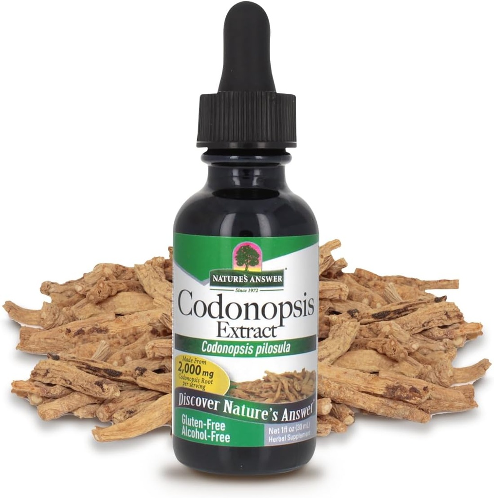 자연의 답변 알코올 - 무료 Codonopsis 뿌리, 1-Fluid Ounce