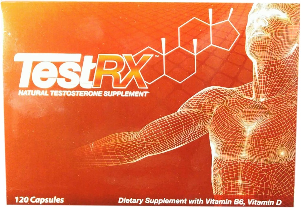 TESTRX 천연 테스토스테론 보충교재 - 120의 캡슐