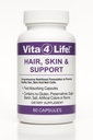 Vita4Life!® Biotin 2000mcg + MSM Hair growth Vitamin for Women & Men | Hair, Skin & Nail Support Supplement with Vitamin A, E, 아연 | 빠른 흡수 캡슐, 60 카운트, 30 일 공급