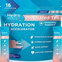 HydroMATE Electrolyte 분말 복숭아 차 Hydration 소포 낮은 설탕 16 조사