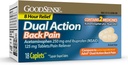 GoodSense 이중 활동 Acetaminophen와 Ibuprofen (NSAID) 정제, 250 mg/125 mg의 뒤 고통, 18 조사