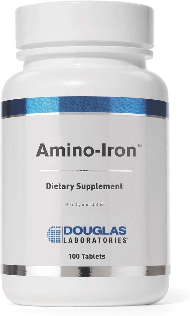 Douglas Laboratories Amino-Iron | 고 흡수성 철 / 아미노산 보충 | 100 정제