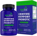 lovebug PROBIOTICS Immune 지원 남자 & 여자, 40 억 CFU & 6 Strains, 포함 비타민 C, 아연 & Echinacea, 30 캡슐, Vegan & 비 GMO
