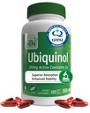 건강 목 영양 Ubiquinol 300mg 120 Softgel as Kaneka QH Reduced CoQ-10 | Stabilized - 3rd Party Tested | 향상된 생체 이용 가능 | 심혈관 및 미토콘드리아 기능 지원 | Non-GMO