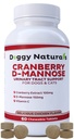 개와 고양이를위한 크랜베리 D-Mannose Urinary Tract Infection Support 예방 및 Eliminates UTI, Bladder Infection Kidney 지원, 산화 방지제 (단일 힘 정제, 60 조사)