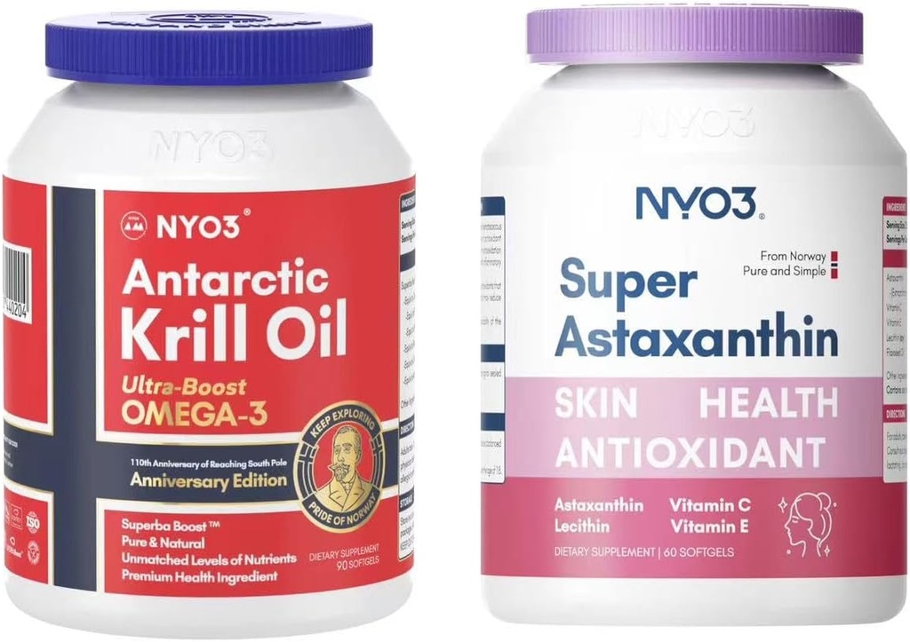 Krill 기름 Omega 3 1000mg softgels와 astaxanthin 12mg 산화 방지제 suppelments 뭉치