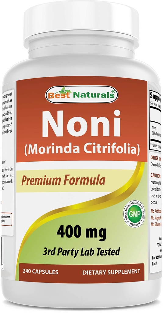 제일 자연적인 Noni 400 mg 240 캡슐