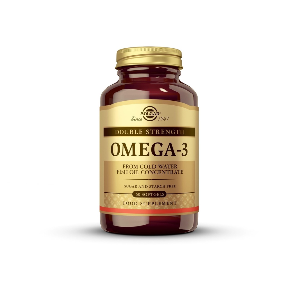 Solgar 두 배 힘 Omega 3 700 mg - 60 Softgels - 600 mg EPA & DHA를 포함합니다 - 비 GMO, 글루텐 자유로운 - 60의 서빙