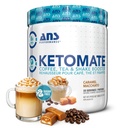 ANS 성과 MCT 기름 분말을 가진 Ketomate 커피 크림, Delicious, 커피, 차 & 셰이크를 위한 설탕 자유로운 크림, 완벽한 Keto 에너지 분말, 20의 서빙, 15oz, Caramel Macchiato