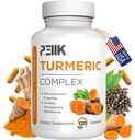 검은 후추 및 Ashwagandha가있는 Turmeric Curcumin - 95 % Curcuminoids, BioPerine 및 Ashwagandha가있는 높은 흡수 매우 유력한 심황 보충 - 합동 지원 120 캡슐