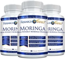 연구 검증 된 Moringa Oleifera - 100 % 순수 추출 - 1200 mg 서빙 - 60 카운트 - 3 개월 공급