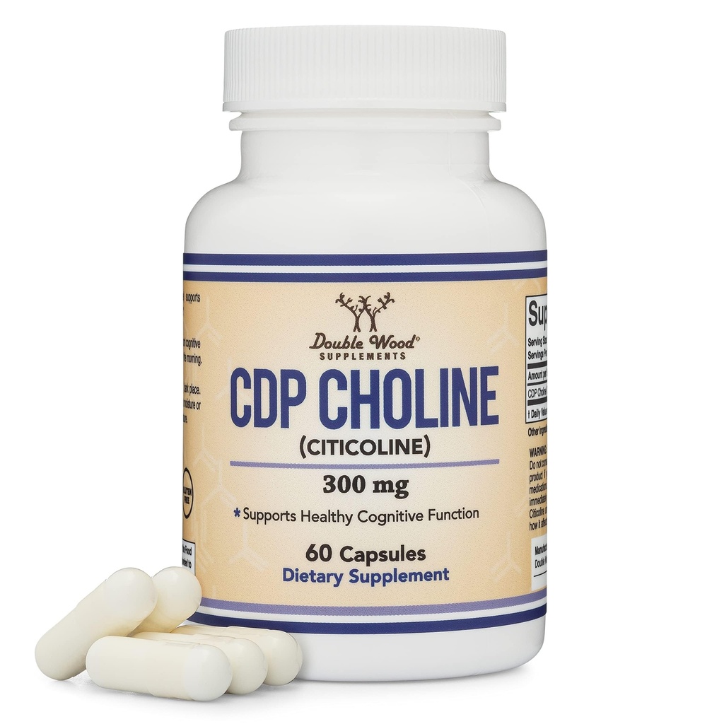 CDP 콜린 (시초콜린) 보충교재, 약제 급료, 제3자 시험되는 (60의 캡슐 300mg)