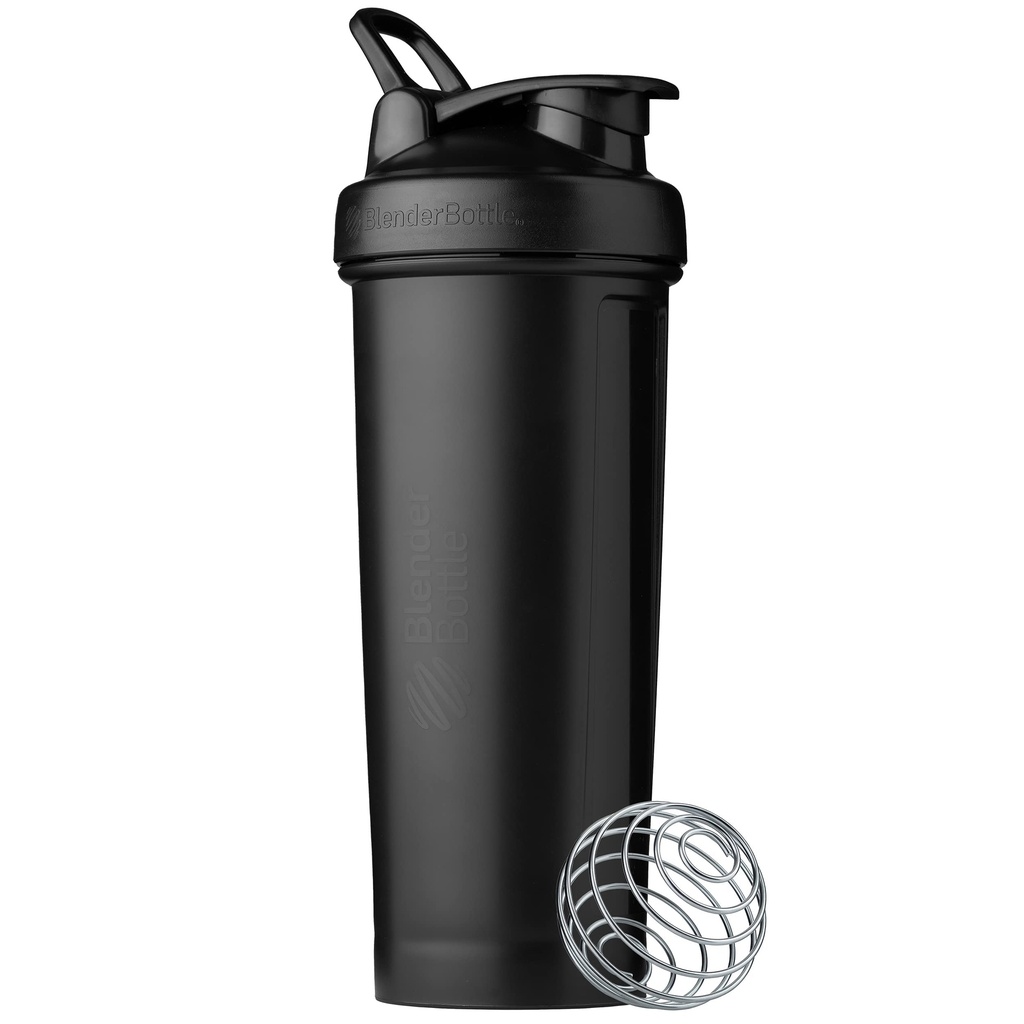 BlenderBottle Classic V2 Shaker Bottle Perfect for Protein Shakes and Pre Workout, 32-Ounce, 블랙