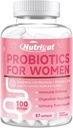 여성을위한 Probiotics 100 억 CFUs Probiotic 및 Prebiotics Gut Health에 대한 Digestive Enzymes, Cranberry 및 Urinary Tract Health, pH Balance, 87 캡슐에 대한 D-Mannose를 가진 질 프로바이오틱스