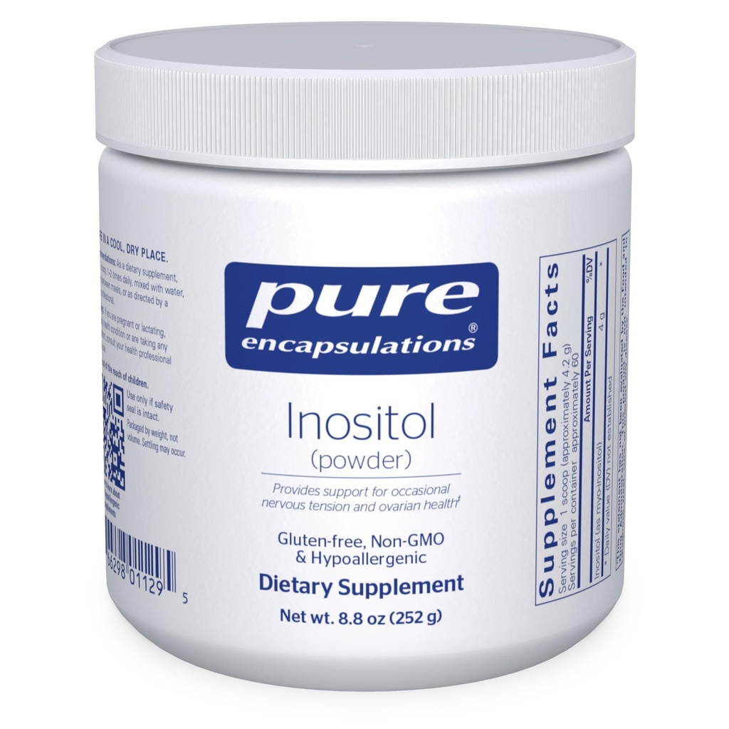 Pure Encapsulations Inositol (Powder) - 에너지, Nervous 시스템 및 Ovarian Function* 지원을위한 보충 - Myo-Inositol - 8.8 기타