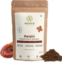 ROOTED Reishi 버섯 추출물 분말 | 심장 건강, 스트레스 완화, 간결. USDA 유기, 30% 베타 글루칸, 인증 유기 (2.11 오닉스)
