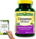 스프링 밸리 Cinnamon 다이어트 보충 - 1,000mg, 400 Vegeterian 캡슐 + 'Nutritional Guide'