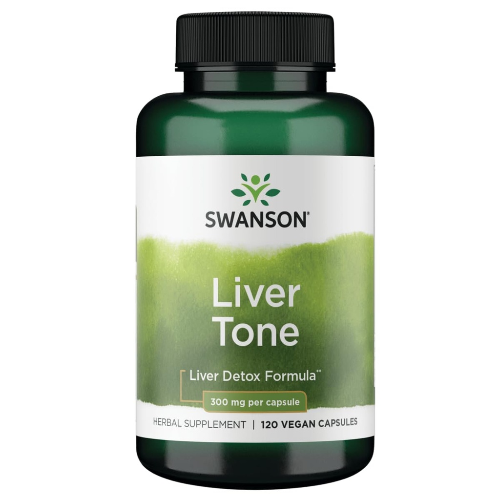 Swanson Liver Tone Liver Detox 공식 300 밀리그램 120 Veg 캡슐