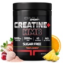 GMU SPORT - HMB 분말을 가진 크레아틴 Monohydrate - 45의 서빙, 크레아틴 HMB 보충교재, 증가한 힘을 위한 HMB를 가진 크레아틴, 근육 성장 & 강화된 에너지, 3G HMB/Fruit 펀치