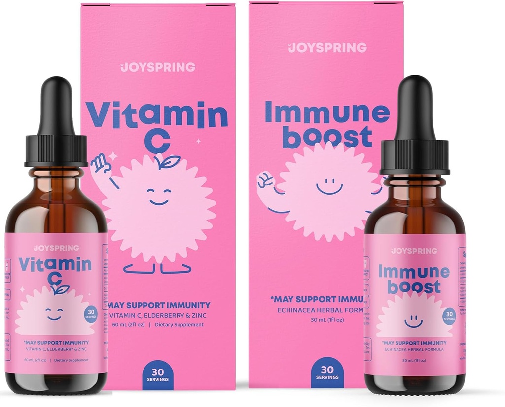 JoySpring Immune와 비타민 C는 아이를 위해 떨어졌습니다