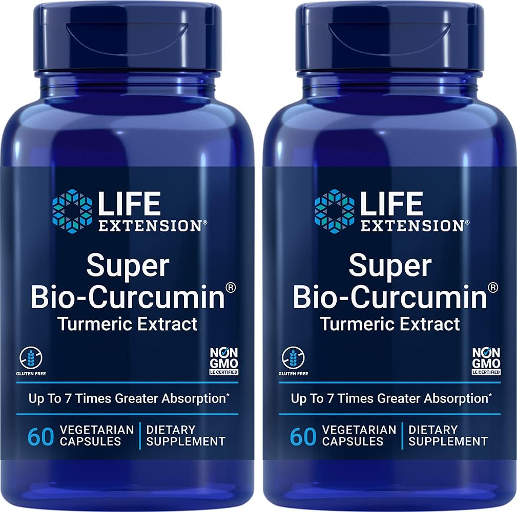 수명 연장 Bio-Curcumin 엘리트 400 mg 60 채식 캡슐 (2 팩)