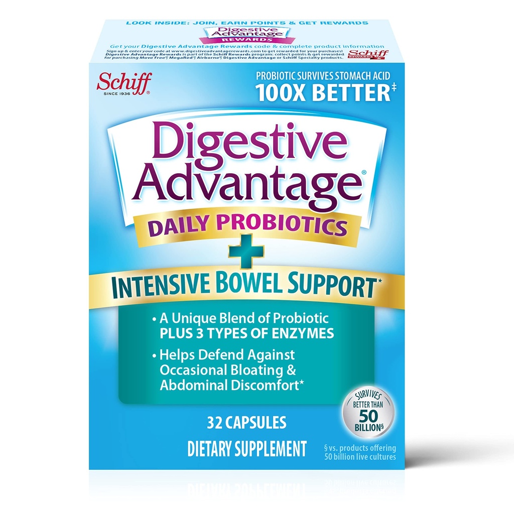 소화 건강 & 집중적인 Bowel 지원을 위한 소화 이점 IBS Probiotics, 소화 효소를 가진 여성 & 남자를 위한 Probiotics, Occasional Bloating & Gut 건강, 32ct 캡슐을 위한 지원