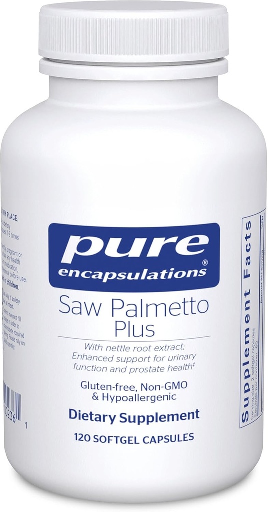 Pure Encapsulations Saw Palmetto Plus | 양립한 루트 추출으로 Urinary Function | 120 Softgel 캡슐