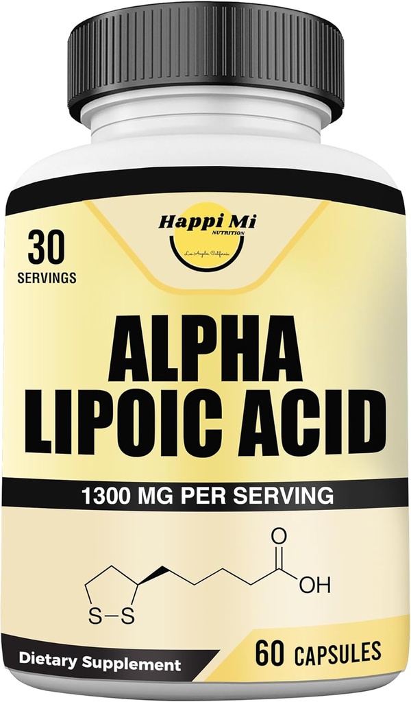 알파 Lipoic 산은 서빙 당 1300mg - 병 당 30의 서빙 - 전반적인 건강을 위한 산화를 억제하는 지원